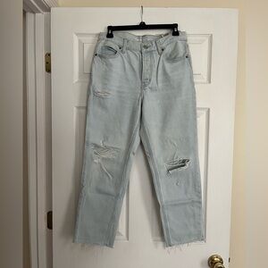 Old Navy High Rise Slouchy Straight jeans size 2